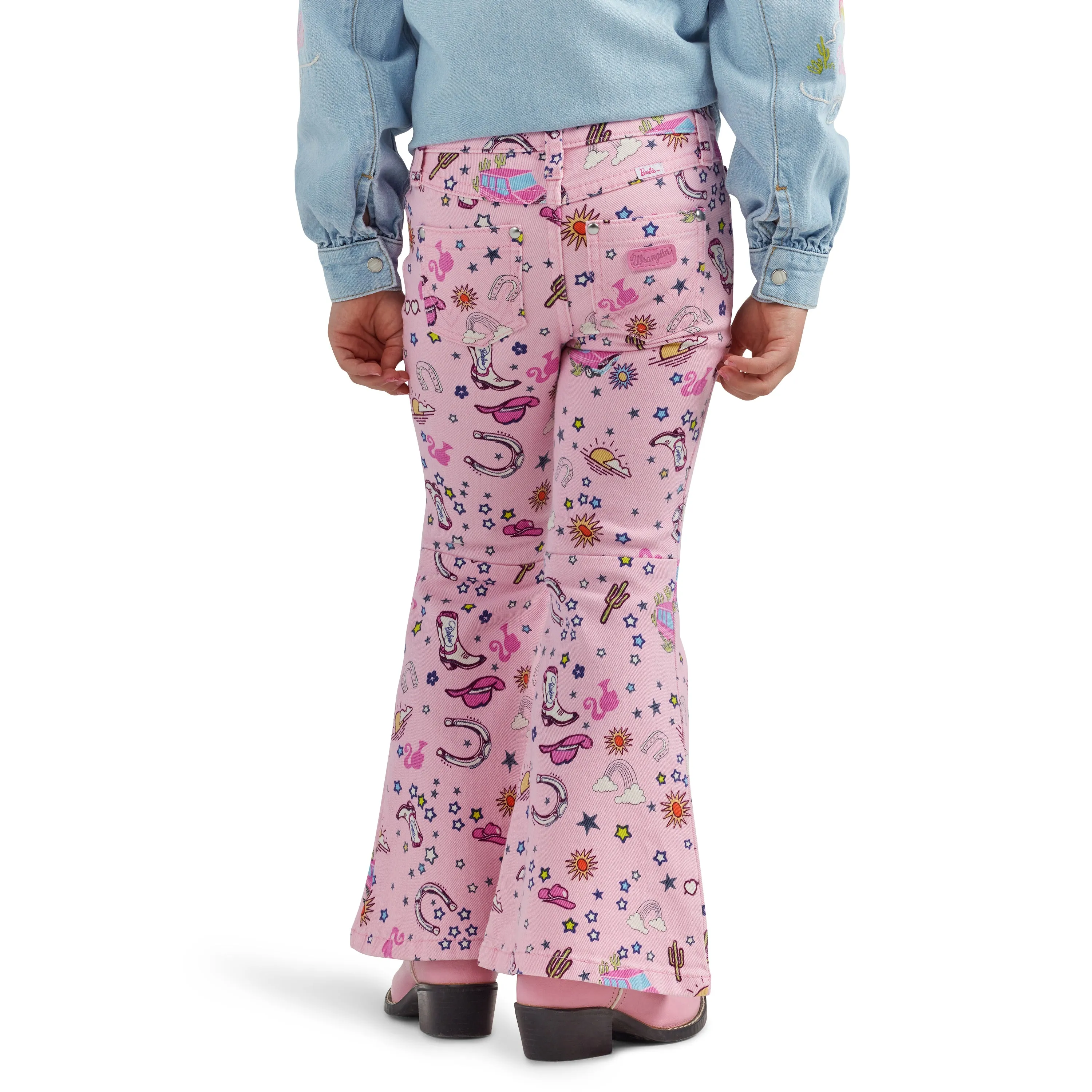 112344859 Girl's Barbie Trumpet Flare Jean by Wrangler