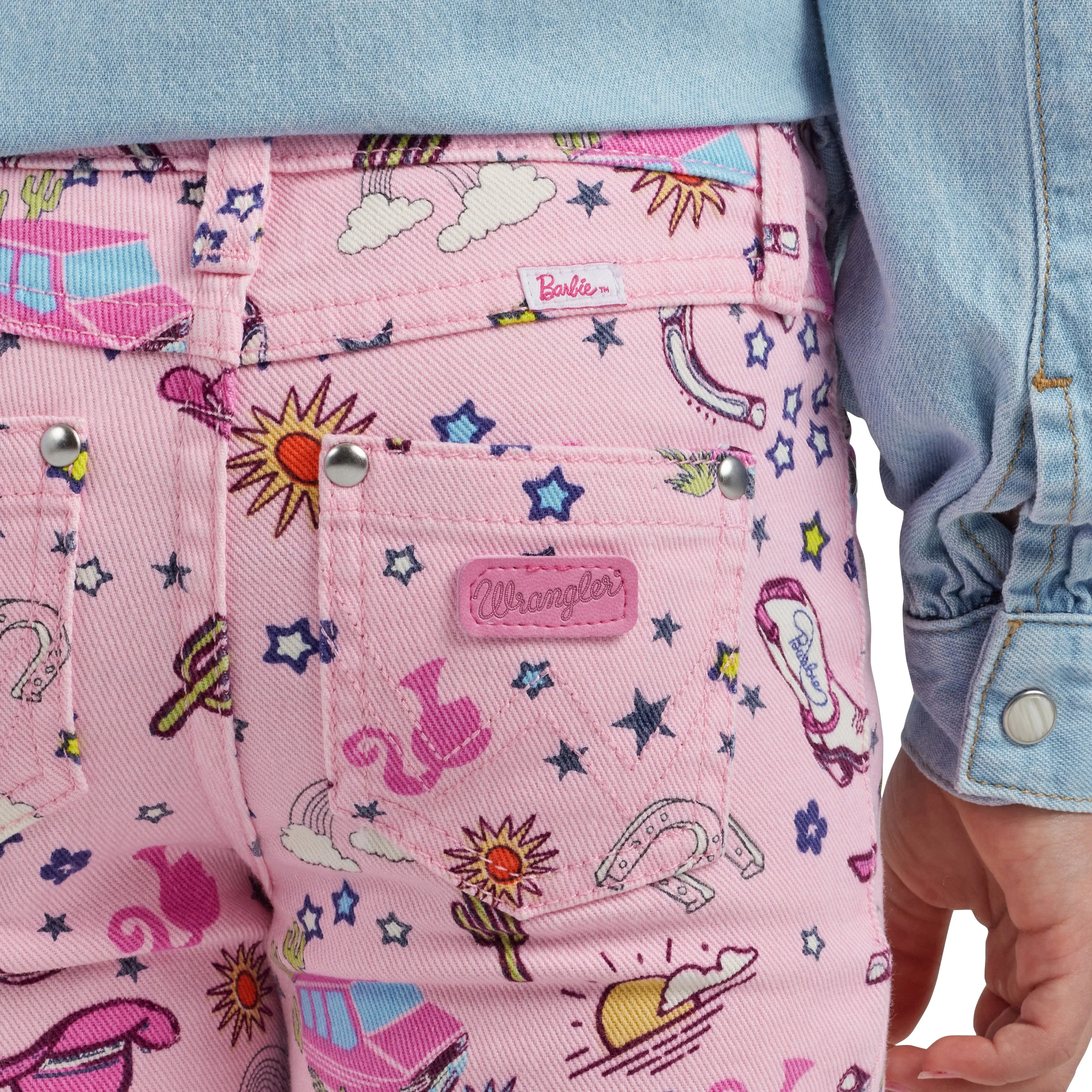 112344859 Girl's Barbie Trumpet Flare Jean by Wrangler