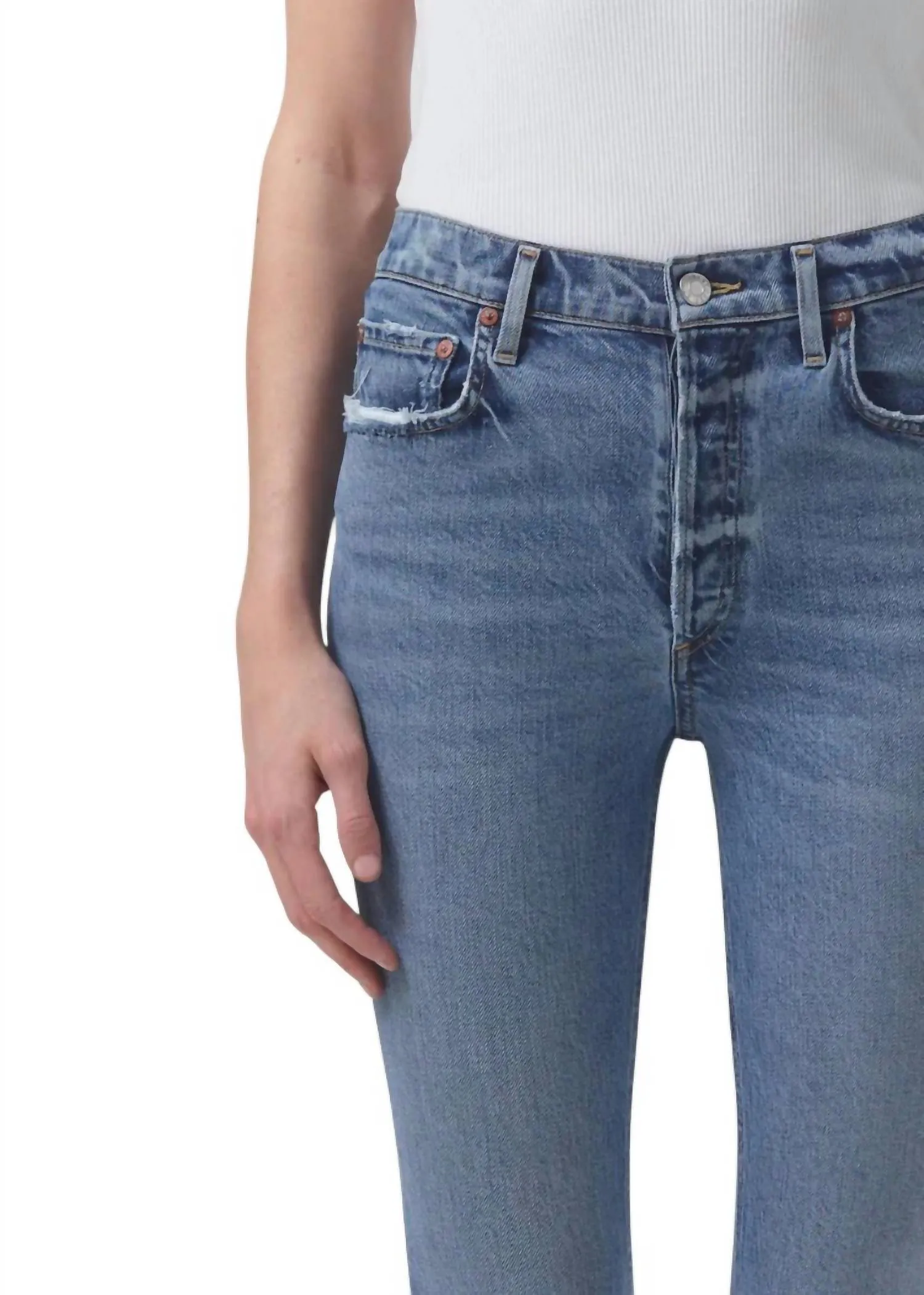 Agolde - Nico High Rise Slim Fit Jeans