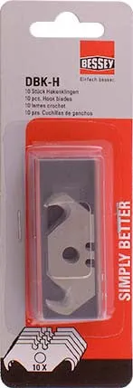 BESSEY HOOK BLADES FOR BS DBKPH FOLDINF & UTILITY KNIFE 10PIECE