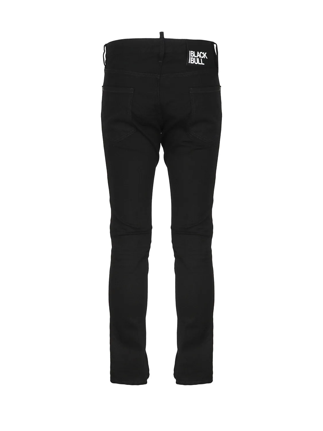 Black Cotton Slim Fit Jeans