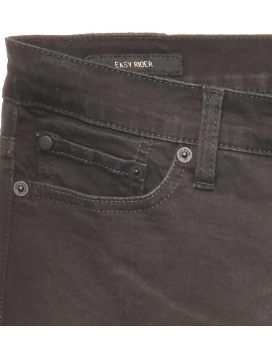 Black Low Rise Y2K Bootcut Jeans - W30 L29