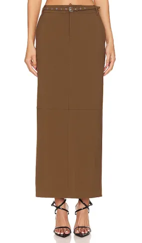 Camila Coelho Jordana Maxi Skirt in Olive