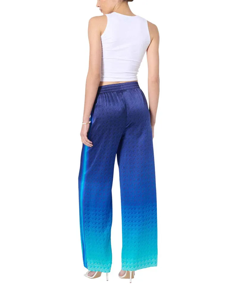 Casablanca Women Printed Wide Leg Trousers The Night View