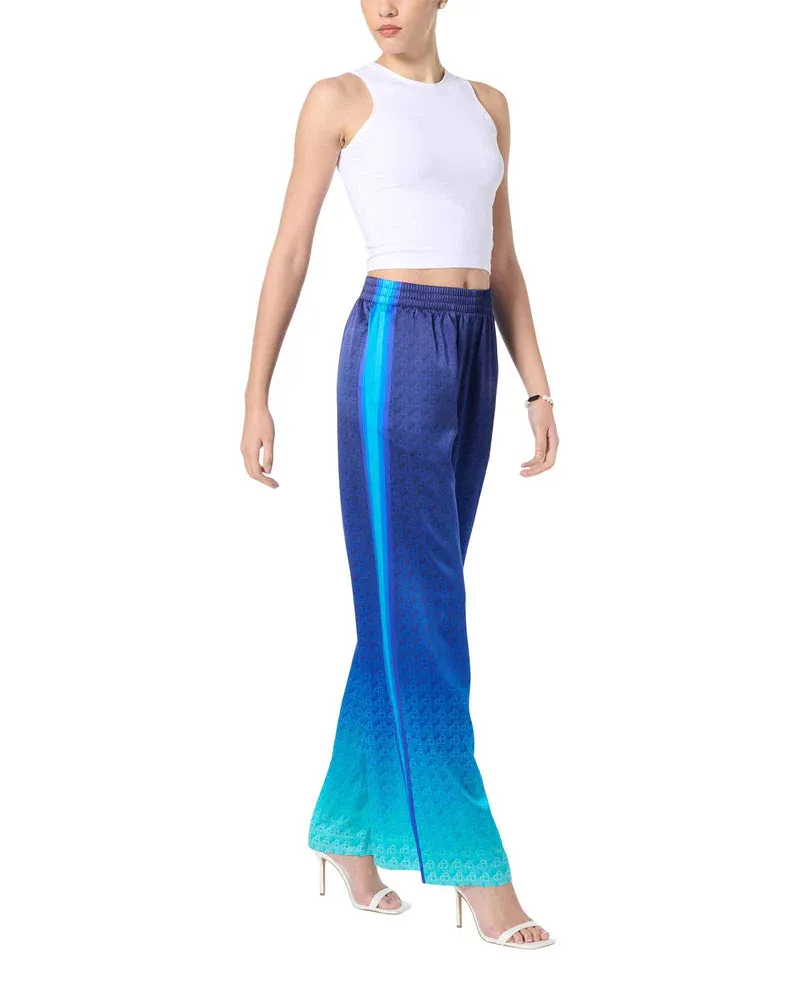 Casablanca Women Printed Wide Leg Trousers The Night View