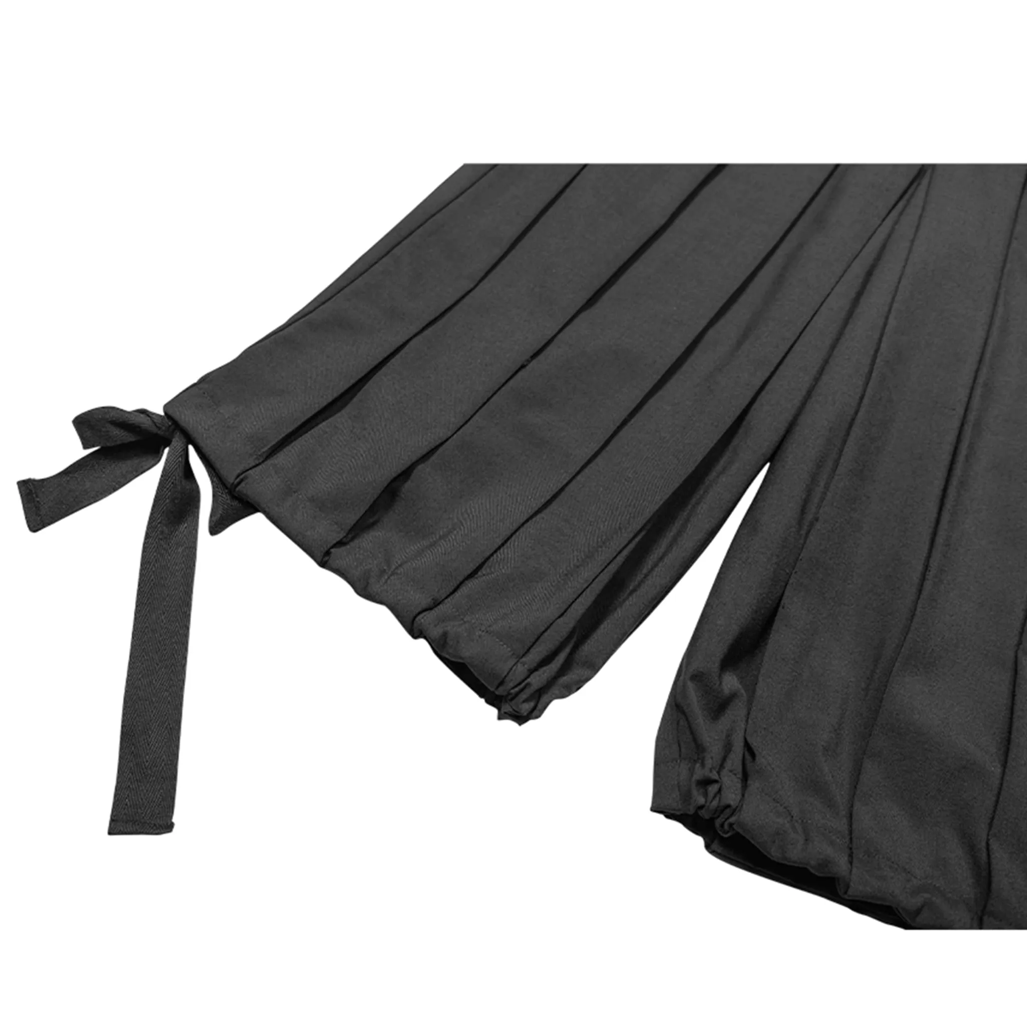Deconstructed Pleated Wide-Leg Shorts