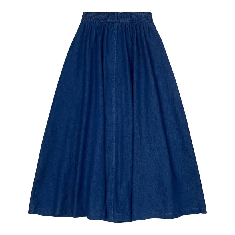 Denim Maxi Circle Skirt