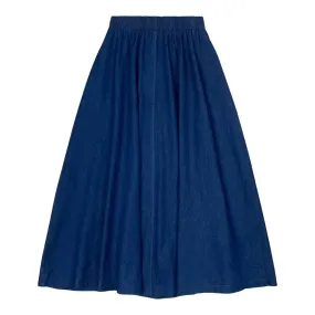Denim Maxi Circle Skirt