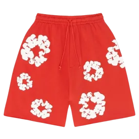 Denim Tears The Cotton Wreath Shorts 'Red'