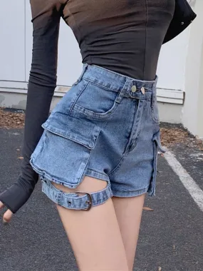 Denim y2k Shorts für Frauen High Waist Sommer