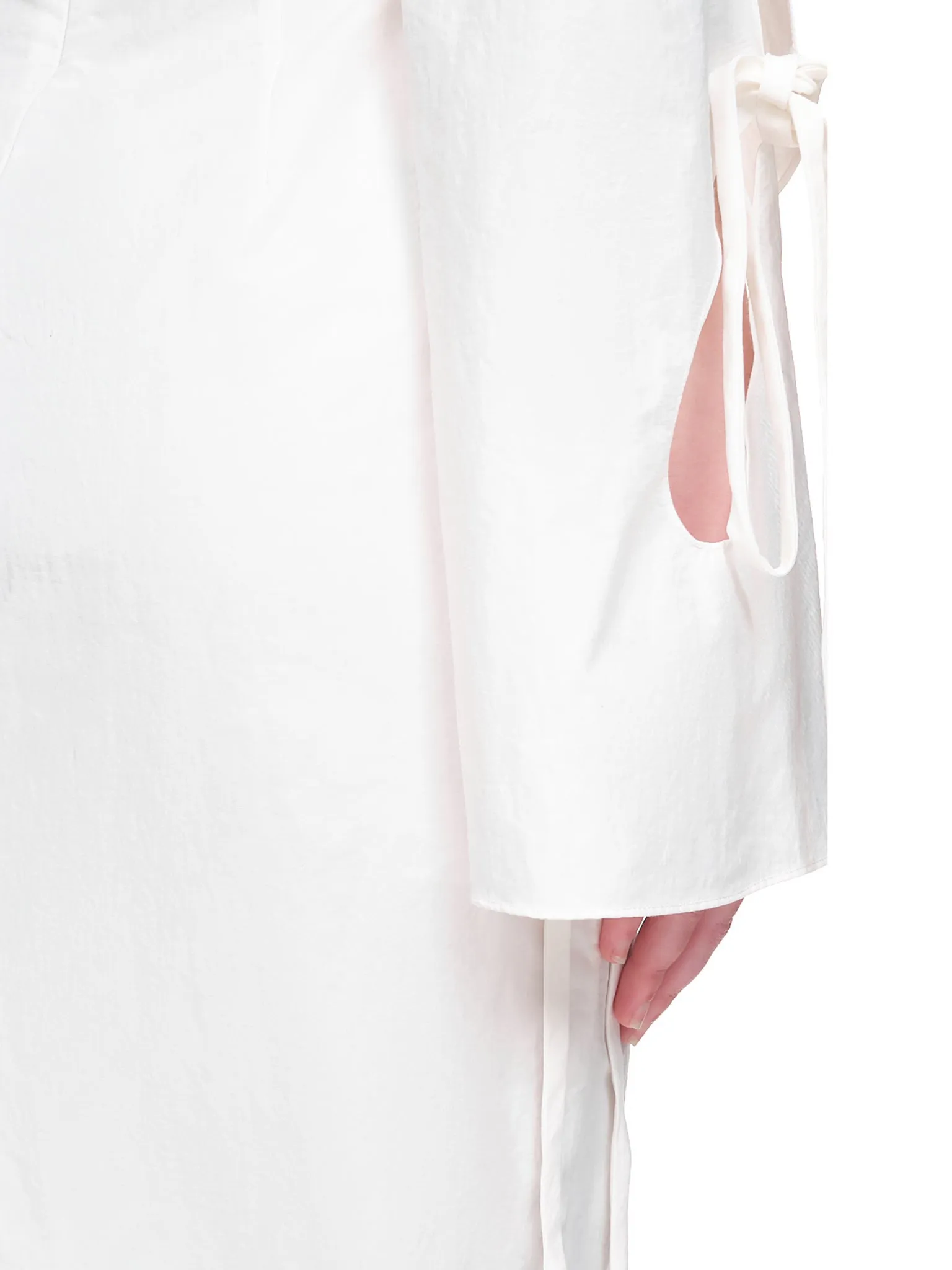 Dual Anglaise Cutout Skirt (RE22SK08-WHITE)