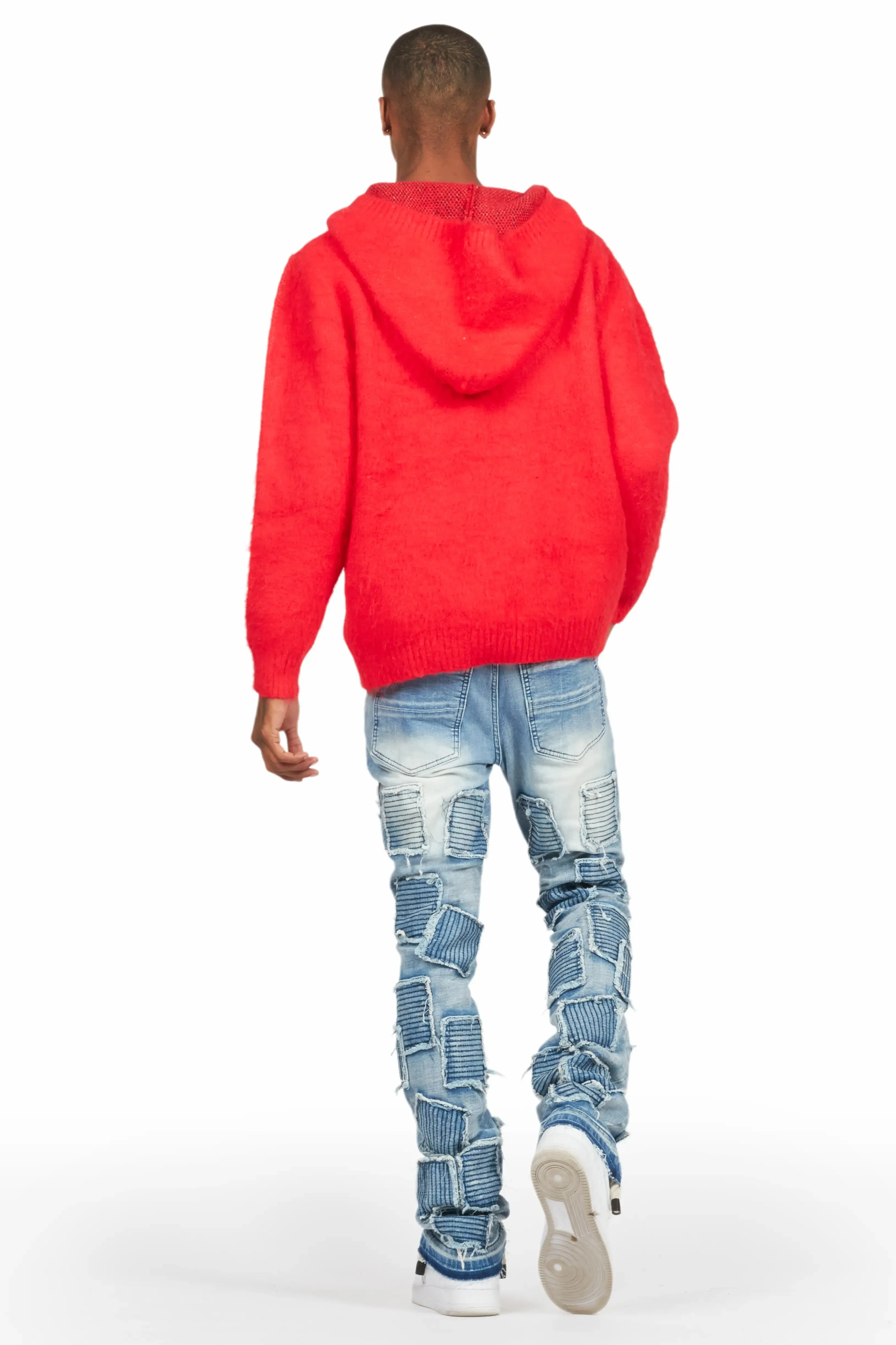 Gawel Blue Stacked Flare Jean