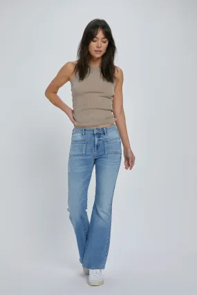 [HAPPI] Medium Low Rise 31" Inseam Front Pocket Flare