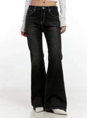 Hera Stitched Flare Jeans CN412