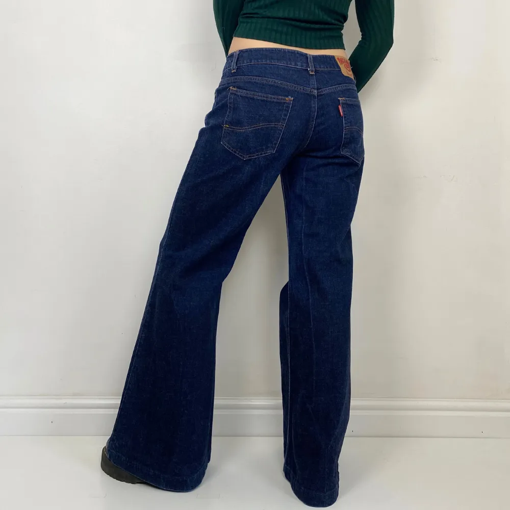 Indigo Super Flare Jeans - MEDIUM