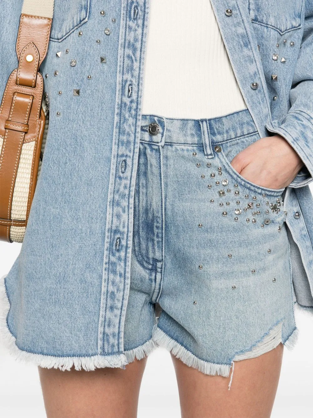 Iro mini denim shorts