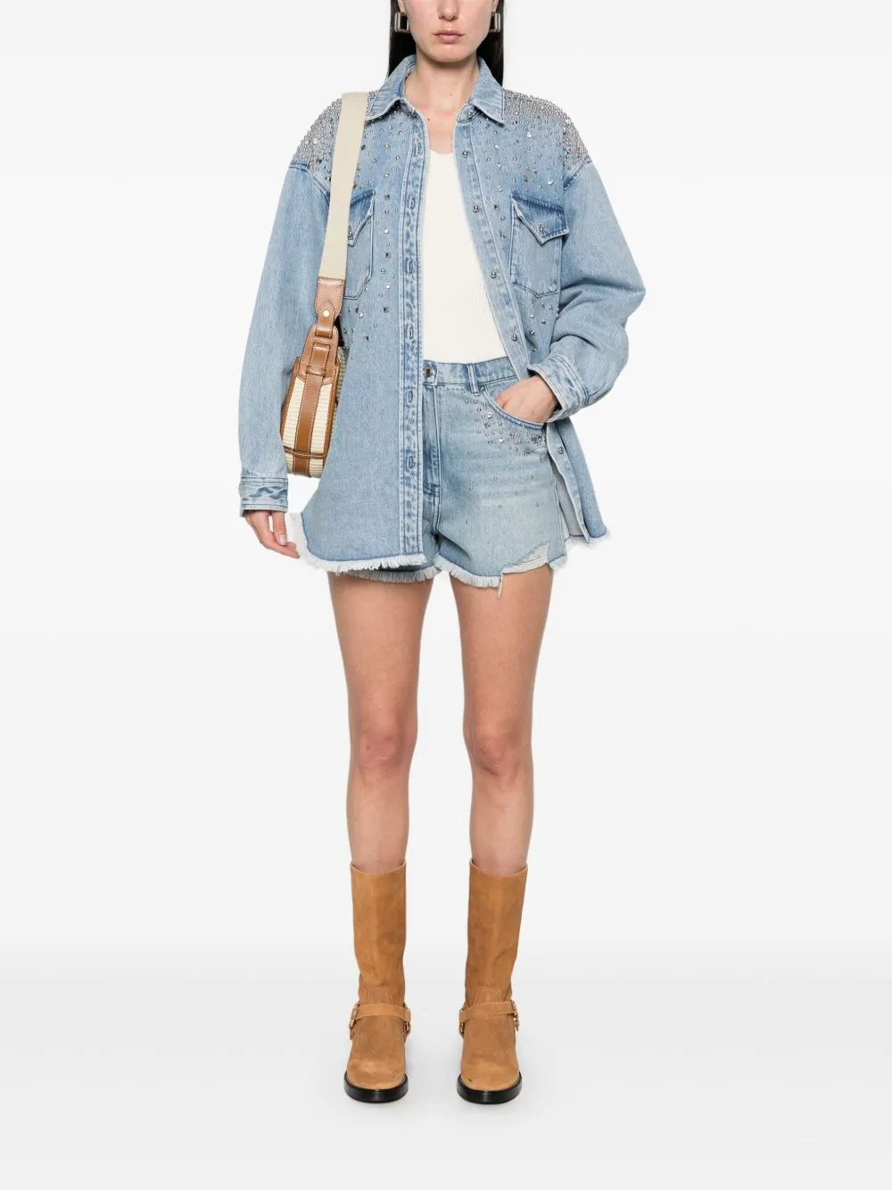 Iro mini denim shorts