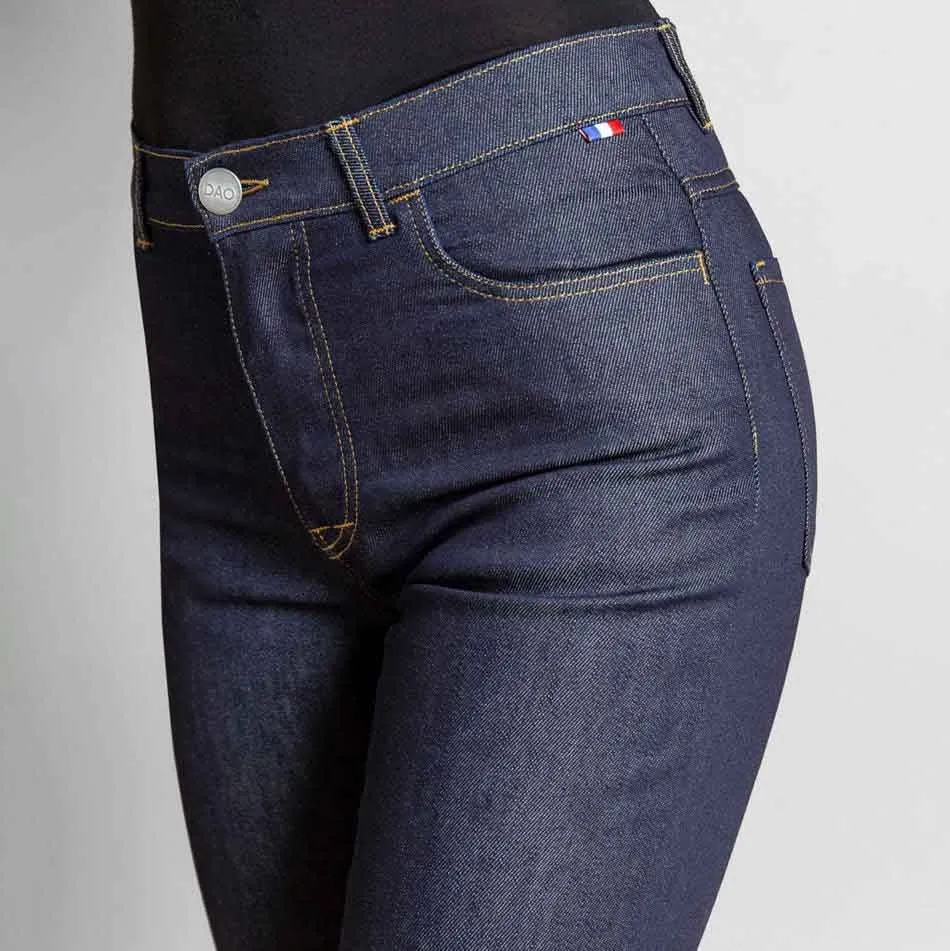 Jeans Oceane bleu confort taille haute coupe flare