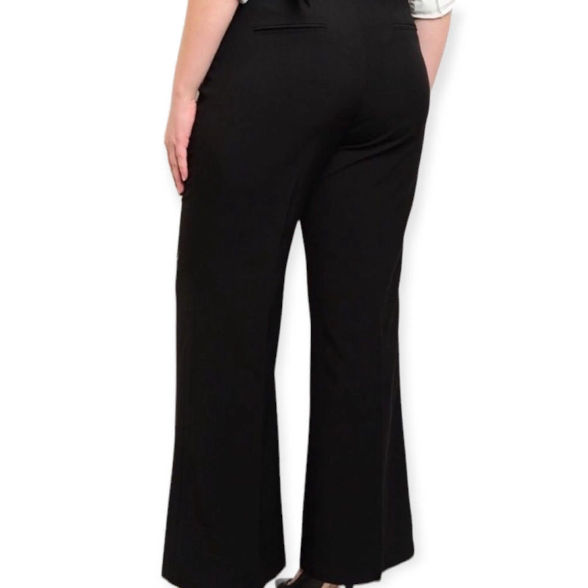 Mid Rise Wide Leg Pants