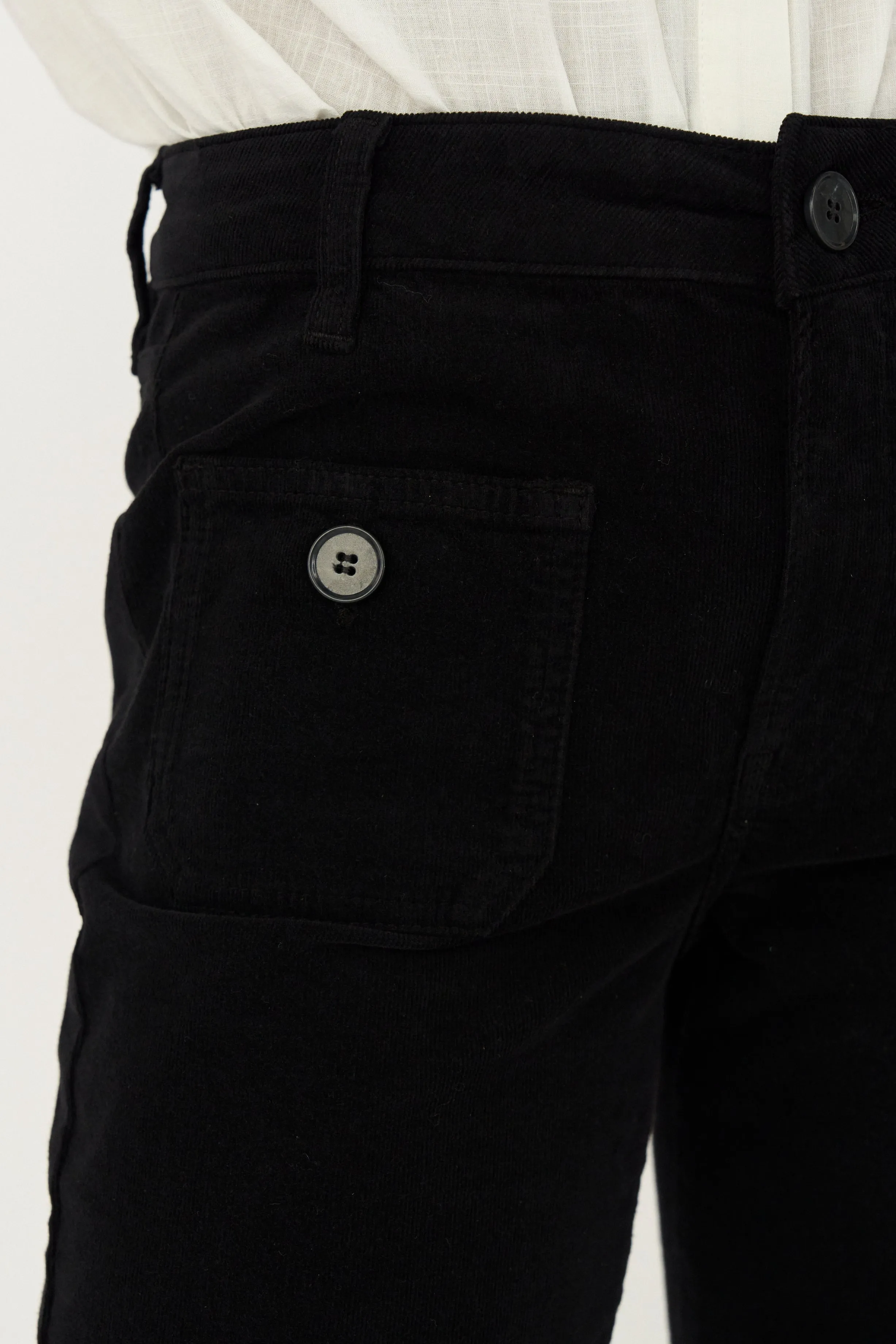 PD-Jelena 70's Jeans Baby Cord - Black