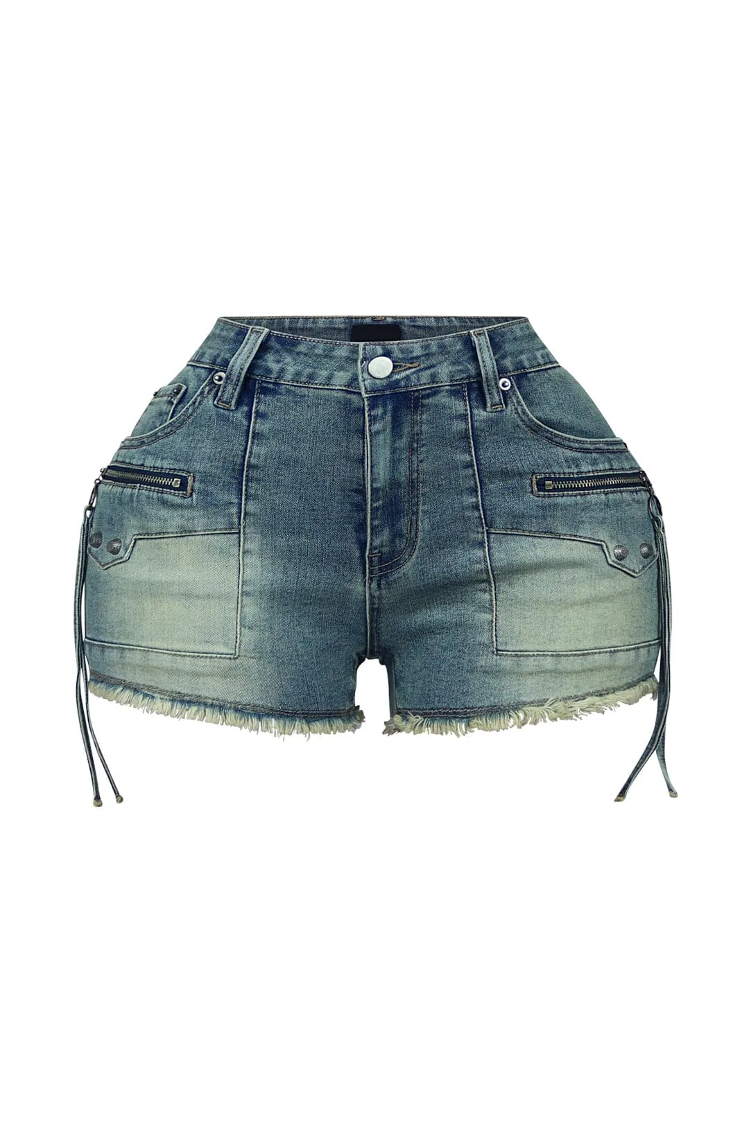 Riley Vintage Washed Denim Shorts