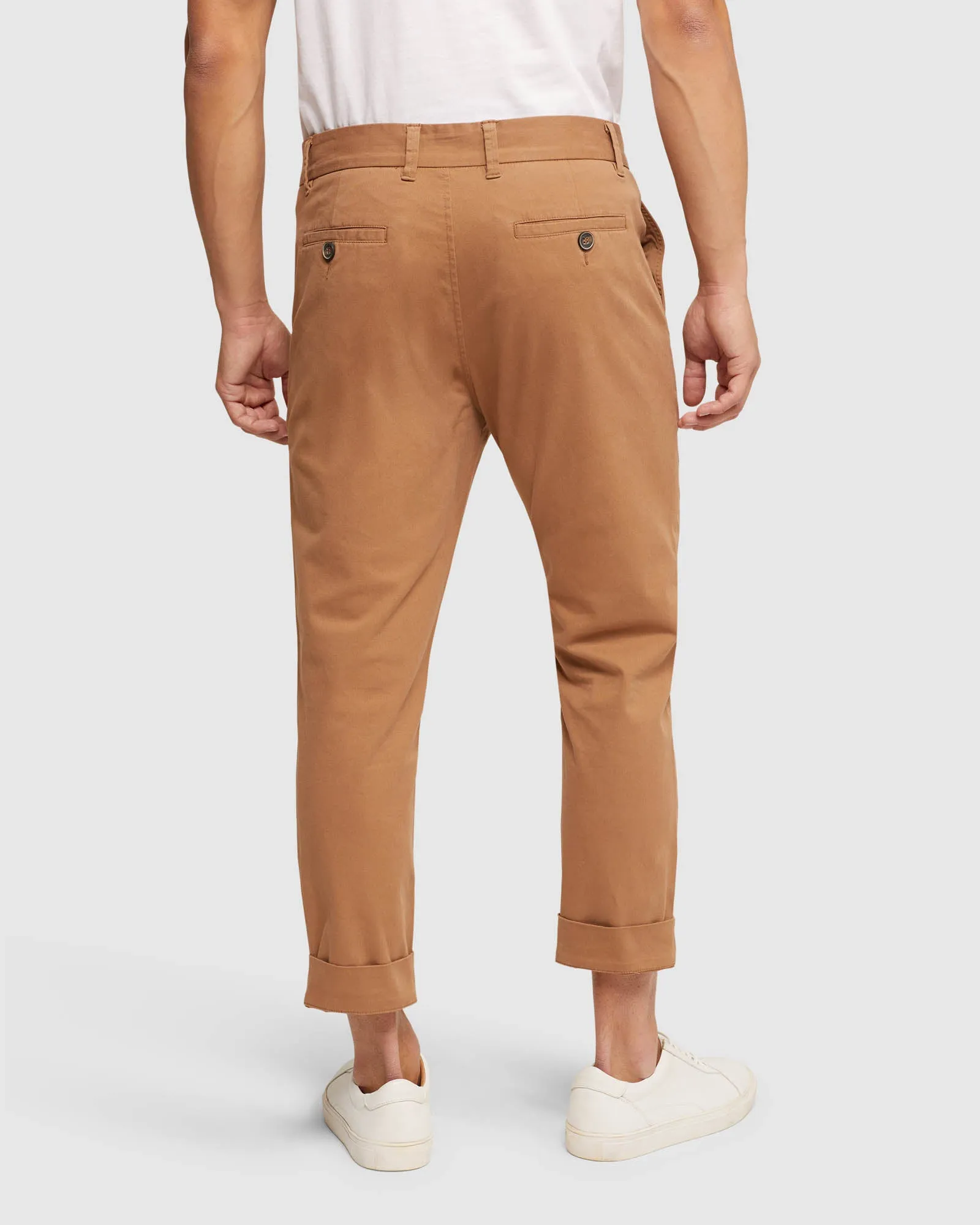Ryan Folded Cuff Casual Chinos