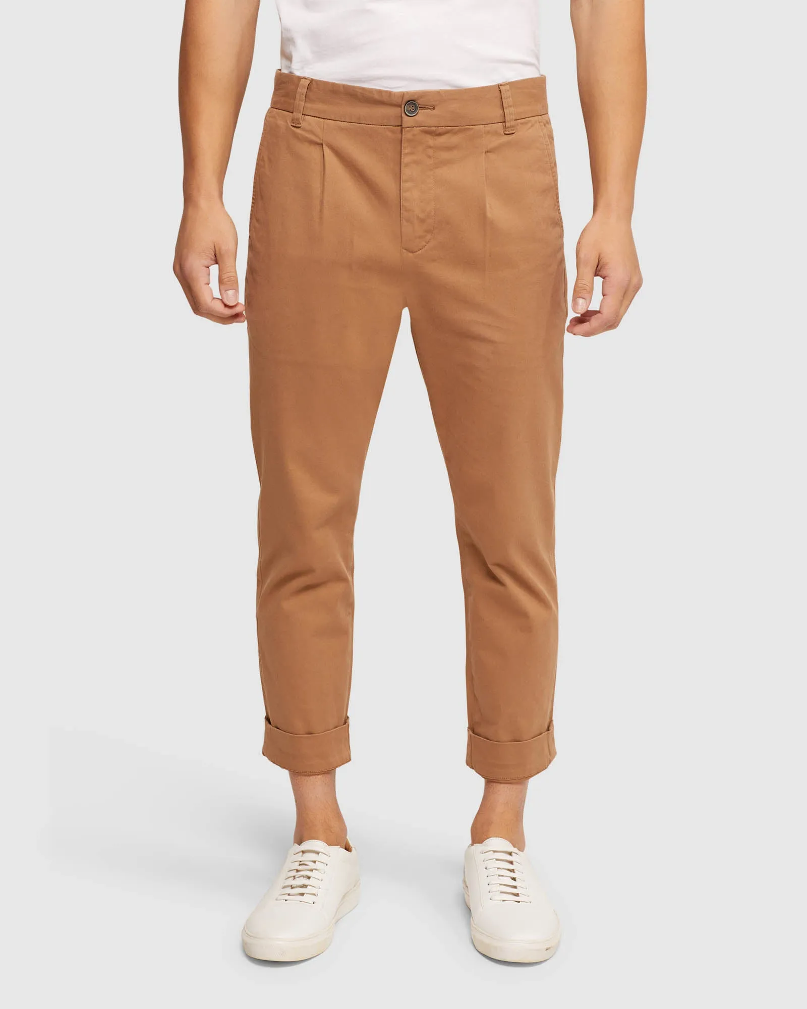 Ryan Folded Cuff Casual Chinos
