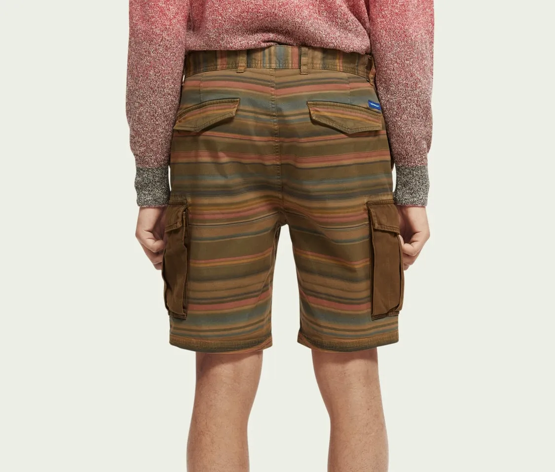 SCOTCH&SODA GARMENT-DYED CARGO SHORTS