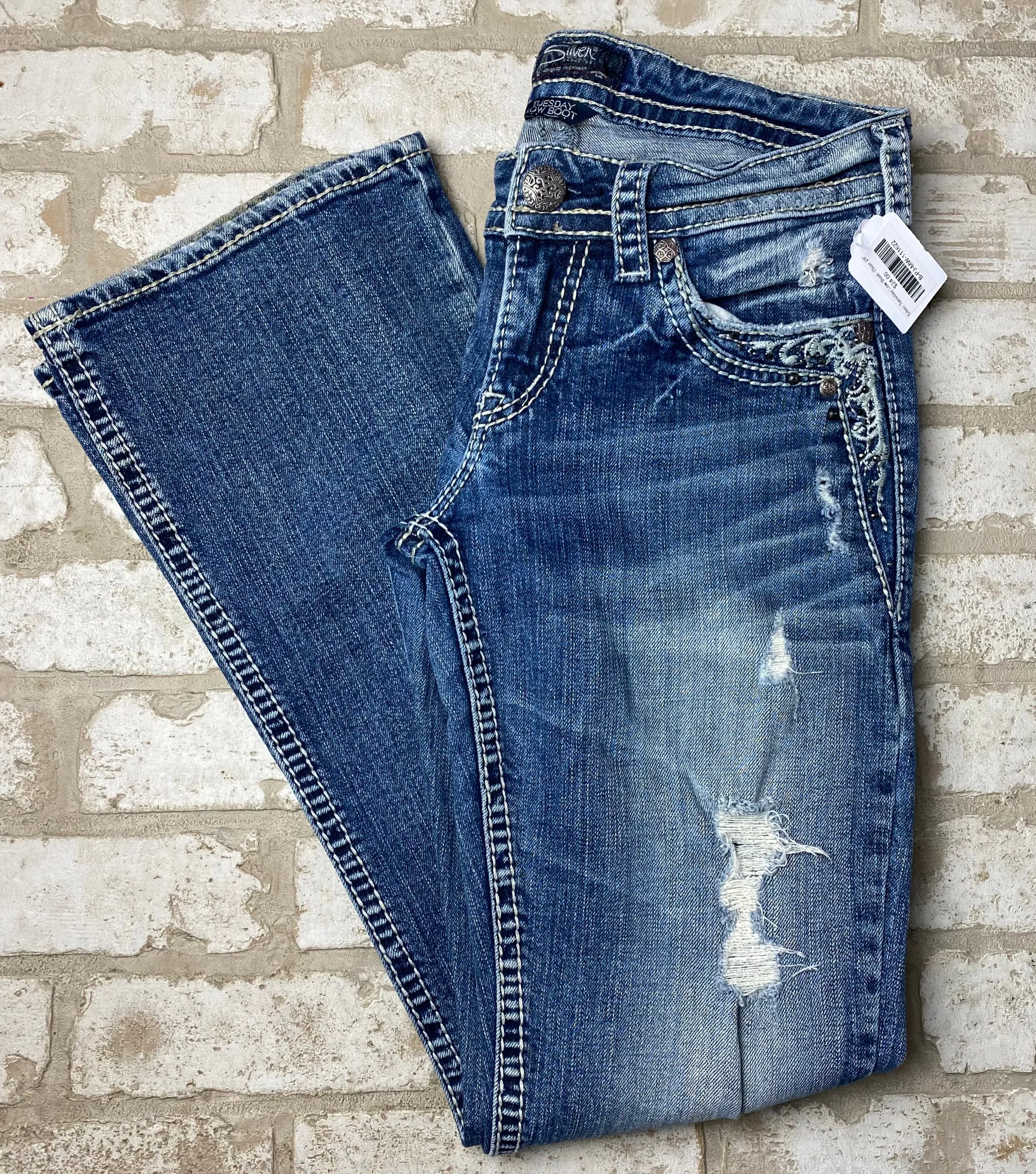 Silver Tuesday Low Boot- (Size 28")