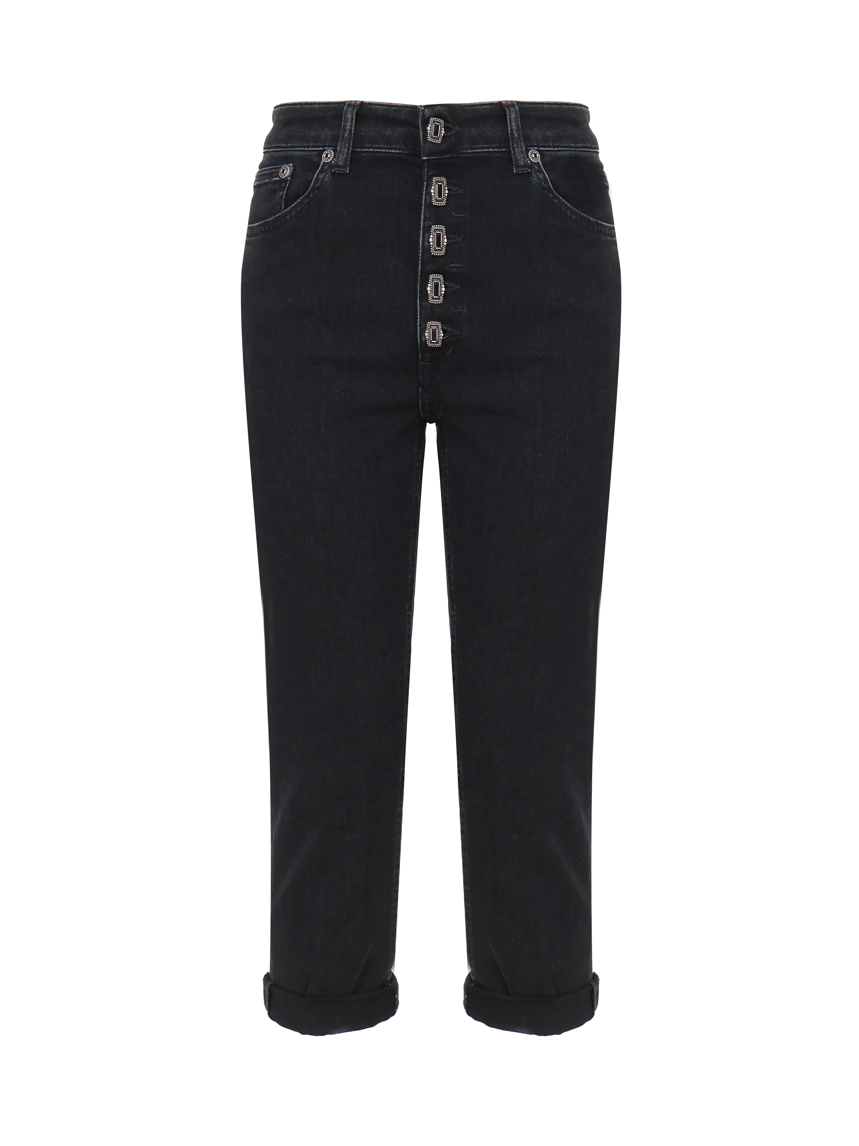 Slim Fit Cotton Blend Trousers