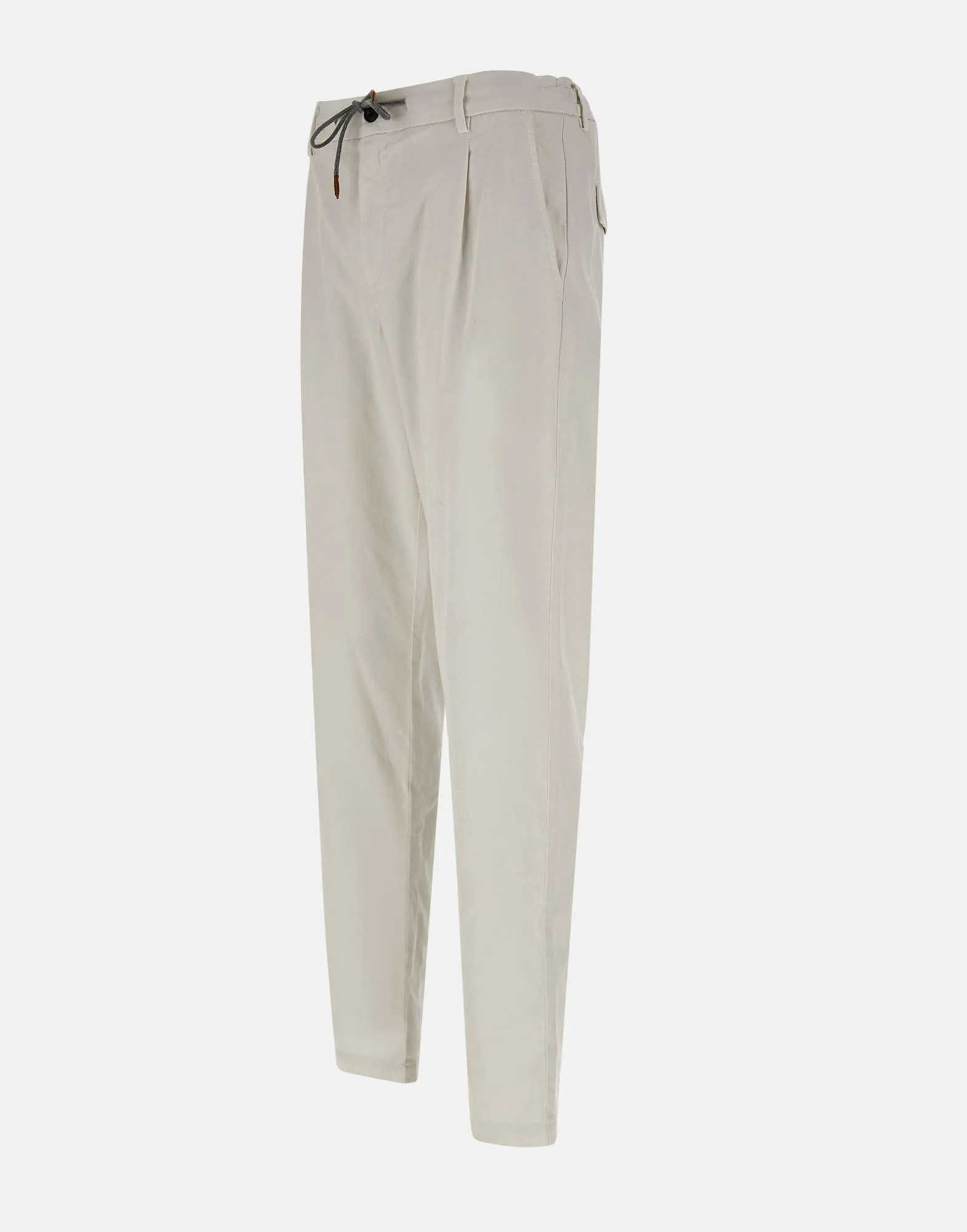 Slim Fit Stretch Cotton Trousers