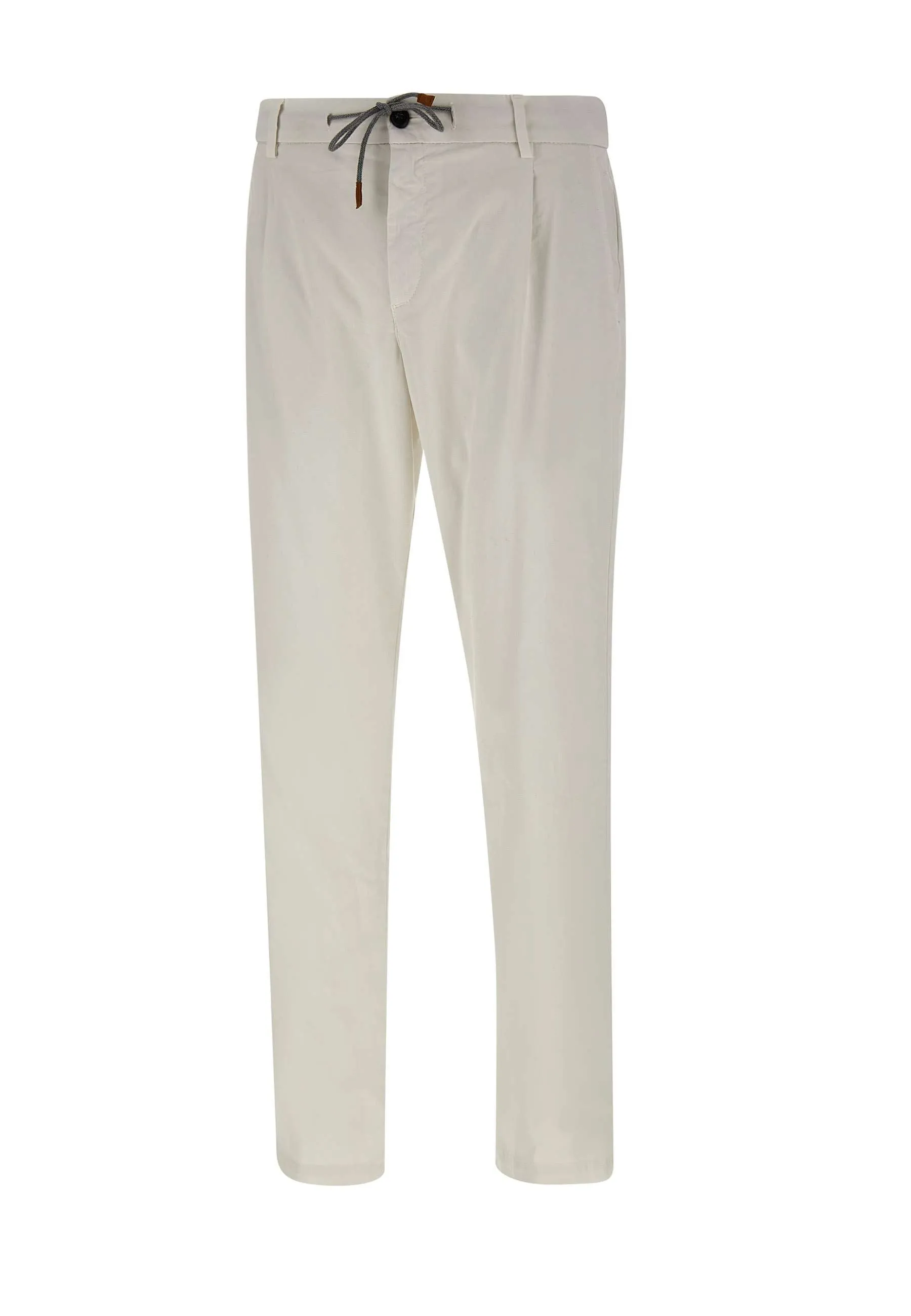 Slim Fit Stretch Cotton Trousers