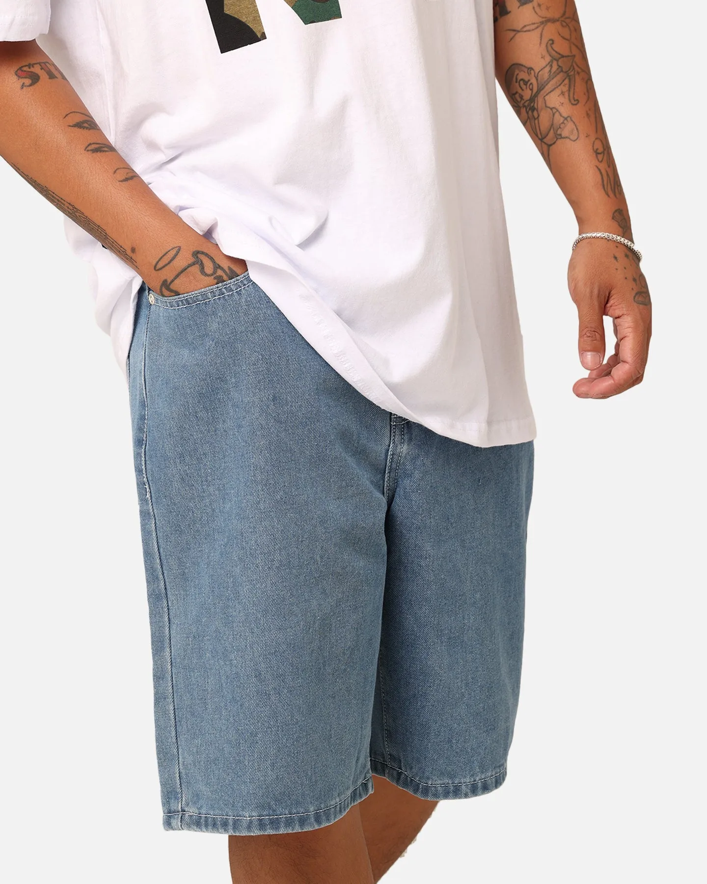 Stussy Denim Big Ol' Shorts Mid Denim