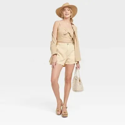 Universal Thread Women's High-Rise Casual Straight Utility Shorts