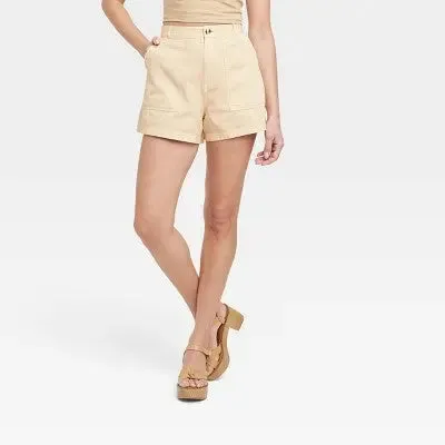 Universal Thread Women's High-Rise Casual Straight Utility Shorts