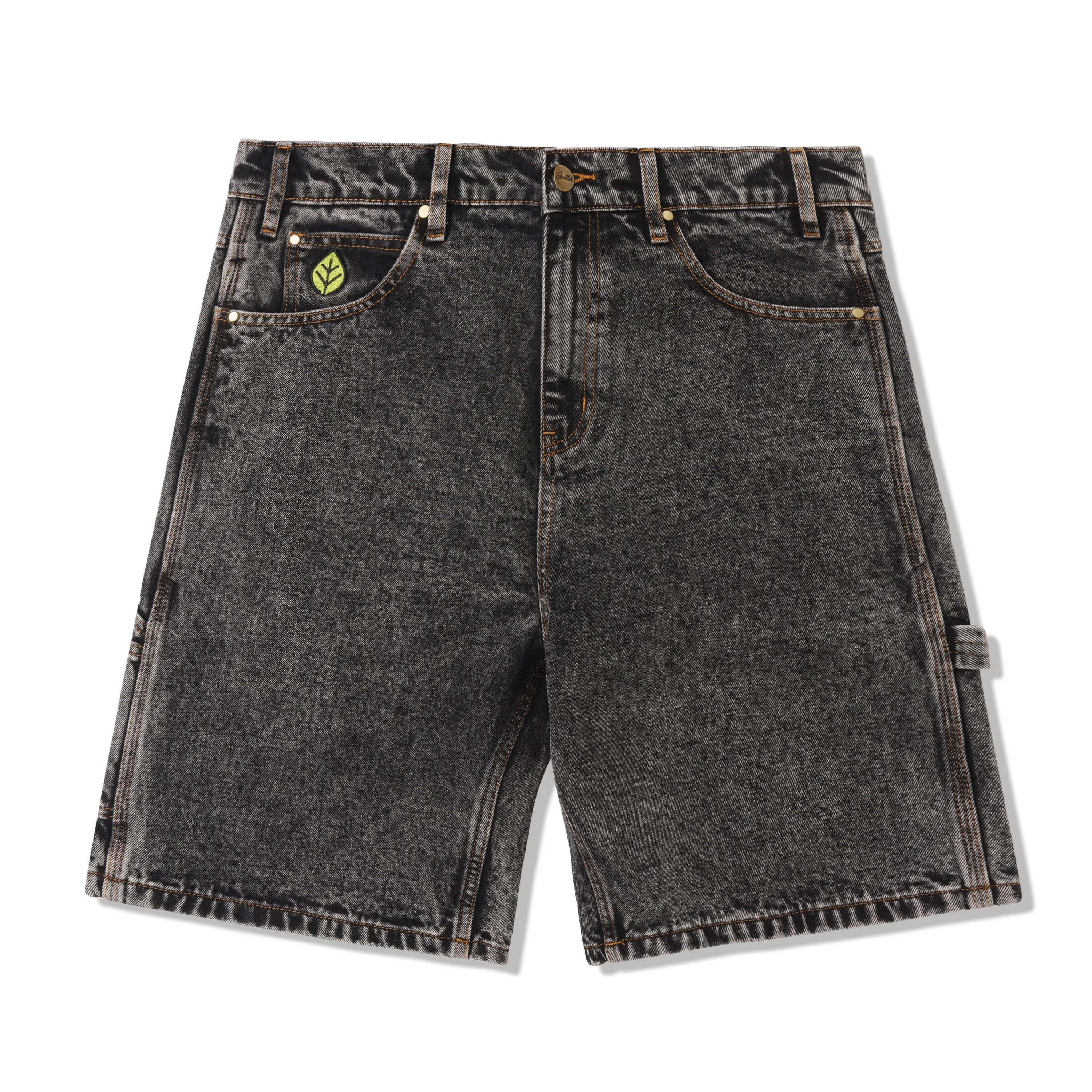 Weathergear Heavy Weight Denim Shorts - Gun Metal