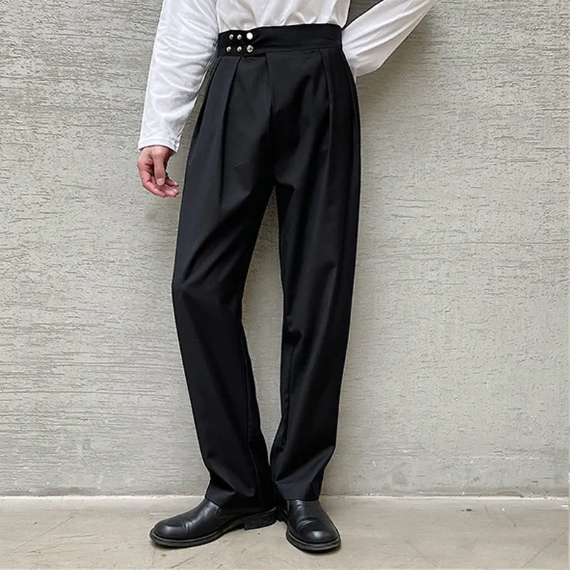 Wide Leg Studded Trousers
