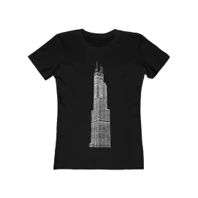 Willis Tower - Women's The Boyfriend Tee